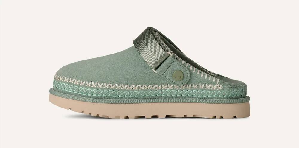 NEW UGG women's goldenstar meadow accent clog in artichoke - Picture 3 of 8